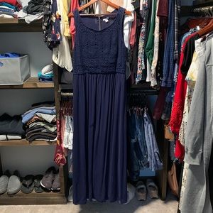Blue maxi dress